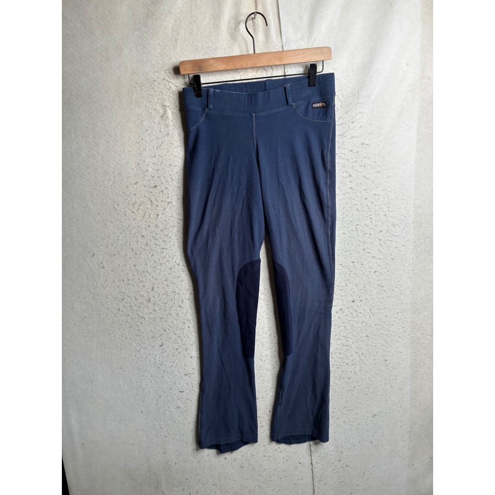 Kerrits Navy Blue Knee Patch Riding Breeches Equestrian Pants Medium